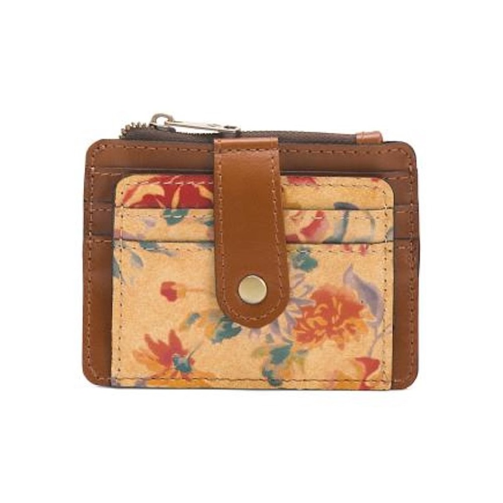 Patricia‎ Nash Cassis Credit Card Wallet RFID Blocking Leather Aegean Blooms
